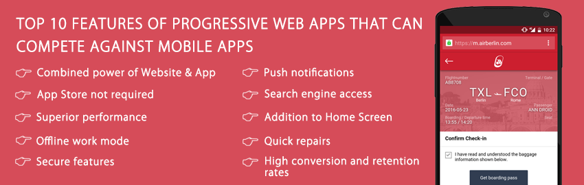 Top 10 features of Progressive Web Apps that can compete against mobile apps