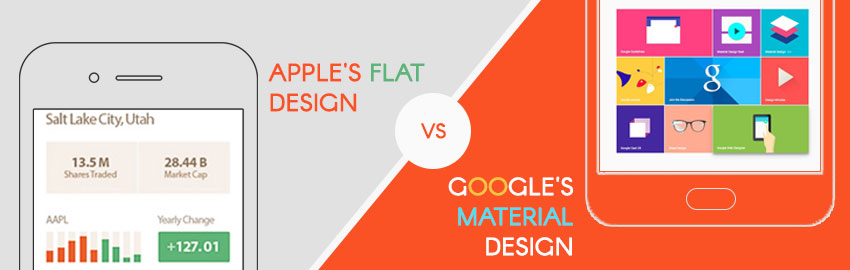 Google&#8217;s Material Design vs Apple&#8217;s Flat Design: Which is better?