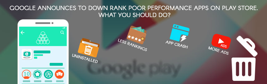 Google announces to down rank poor performance apps on Play store. What you should do?