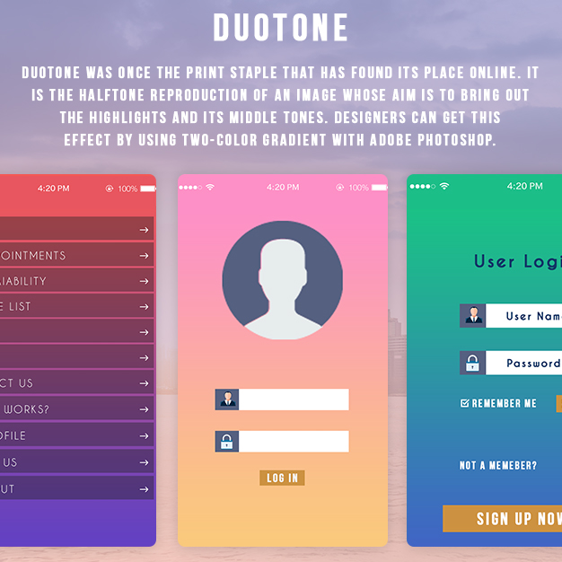How to use vibrant colors to enhance the appeal of your app - Duotone