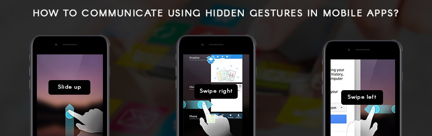 How to communicate using hidden gestures in mobile apps