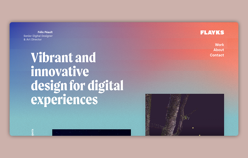 Colorful Gradients - Web Design Trends 2022