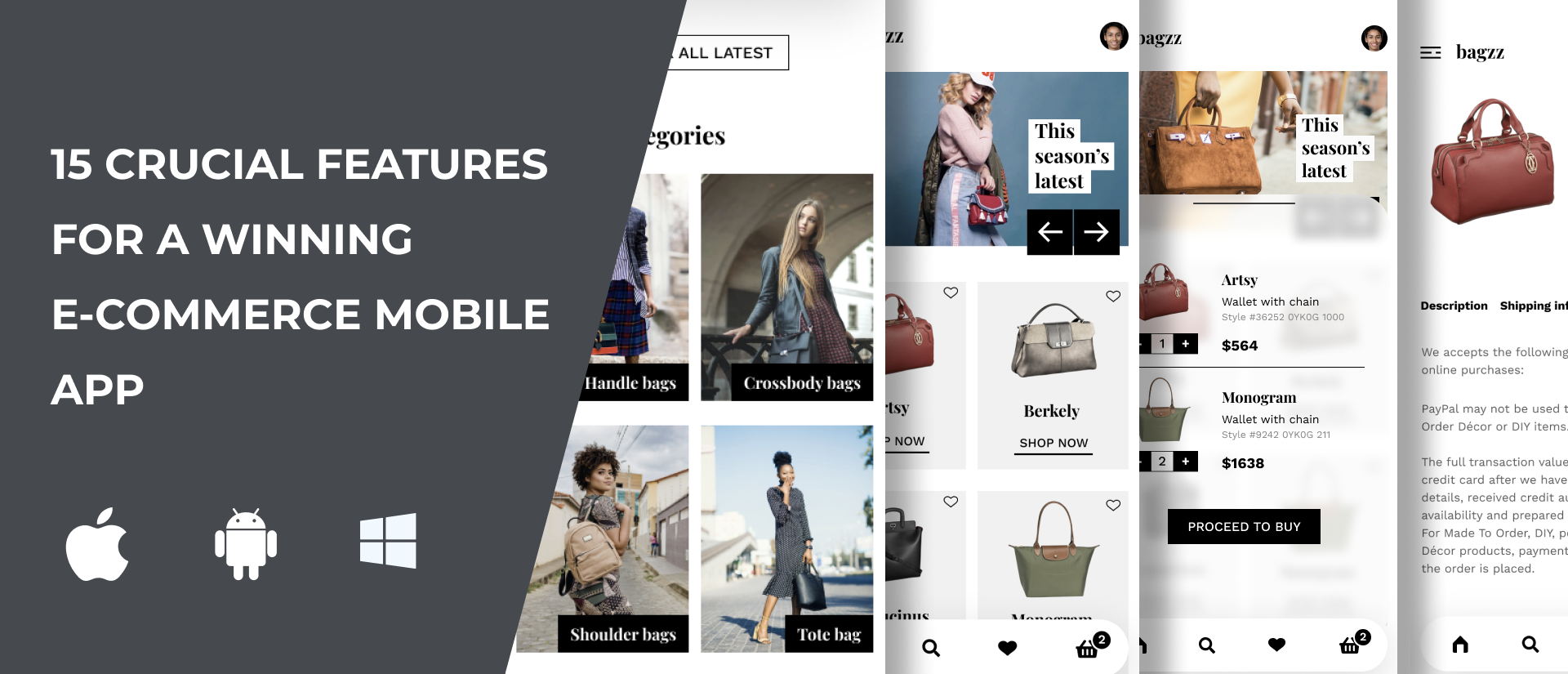 Navigating Success: 15 Crucial Features for a Winning E-Commerce Mobile App